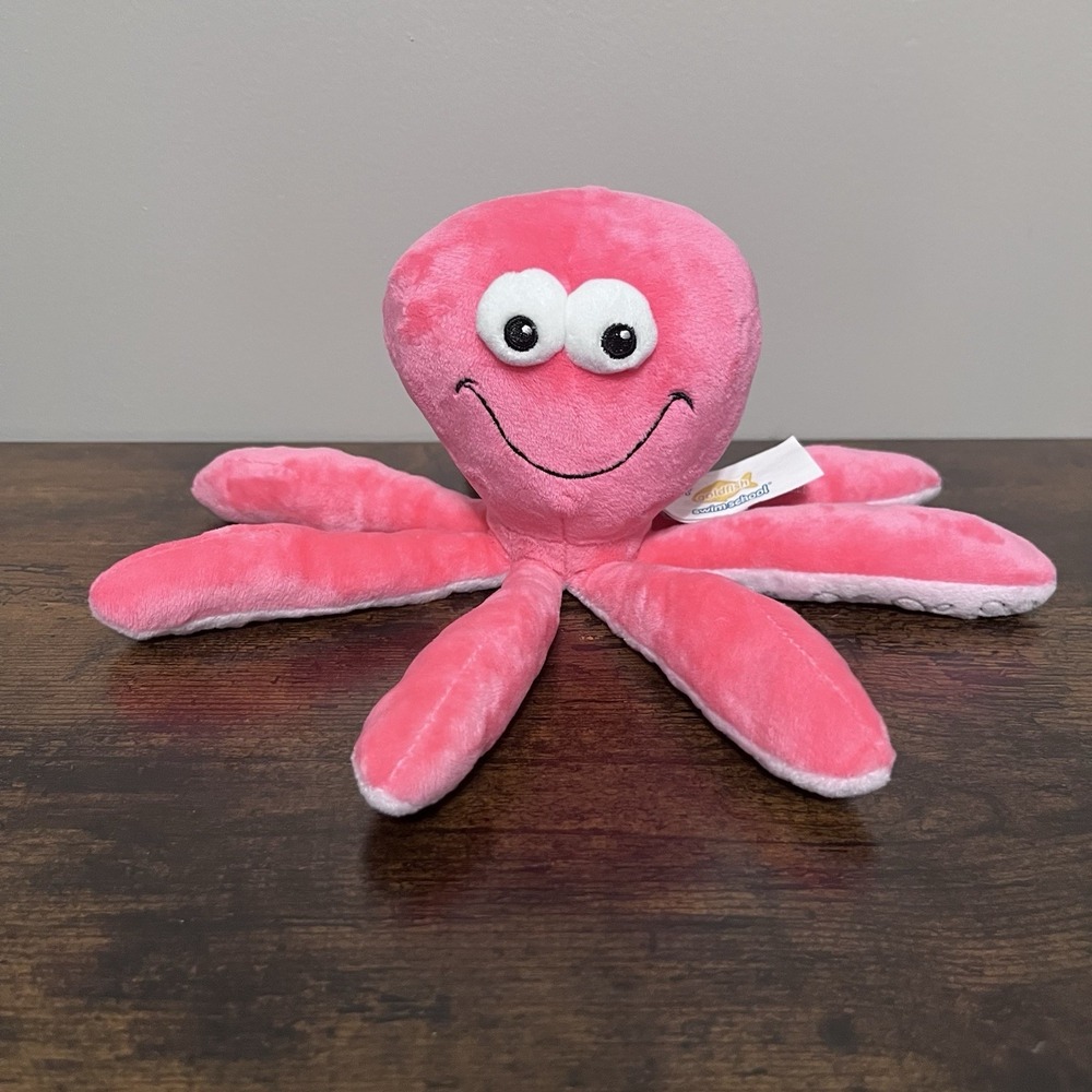 Goldfish Swim School Lulu The Octopus Plush Pink